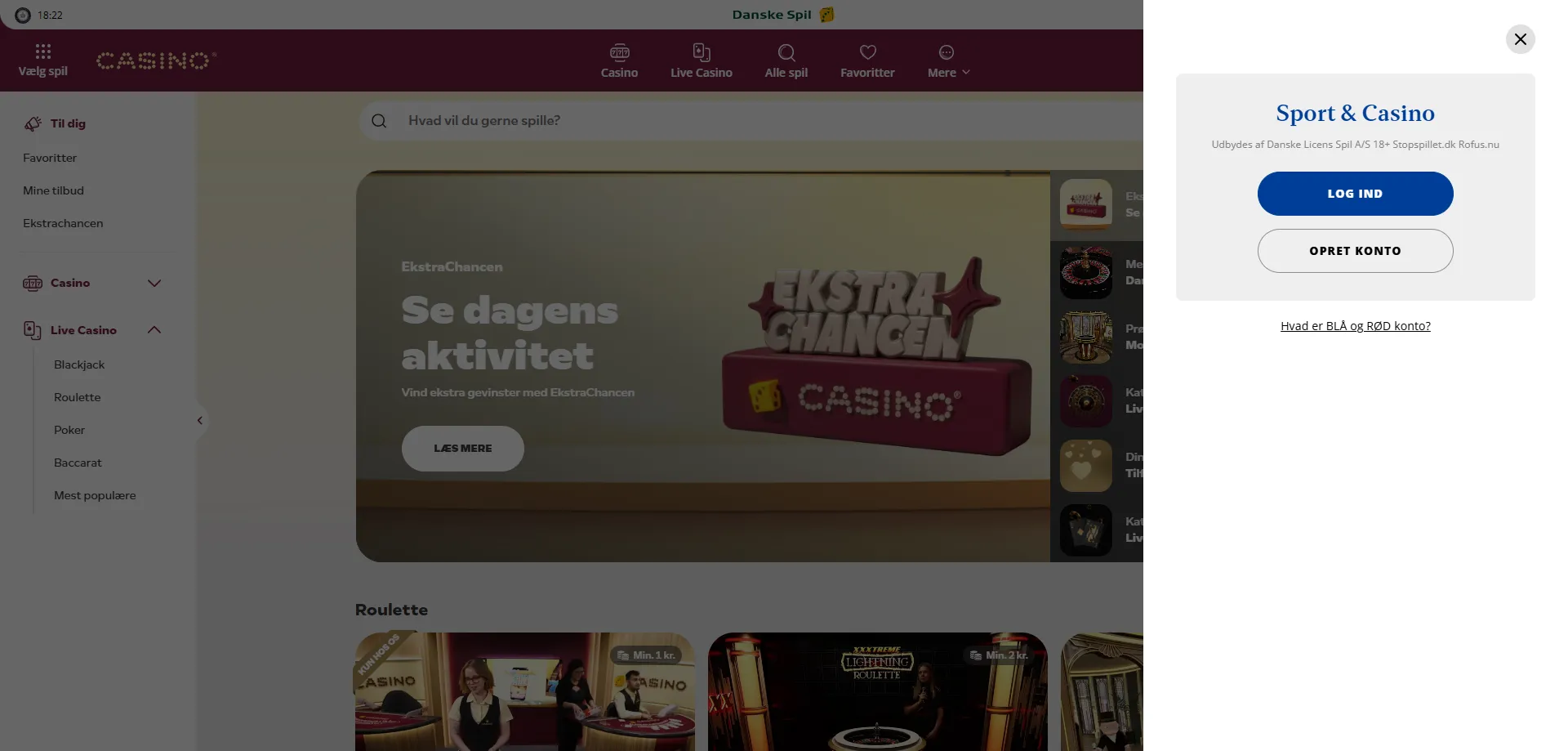 DanskeSpil Casino login side – sikker adgang til din konto