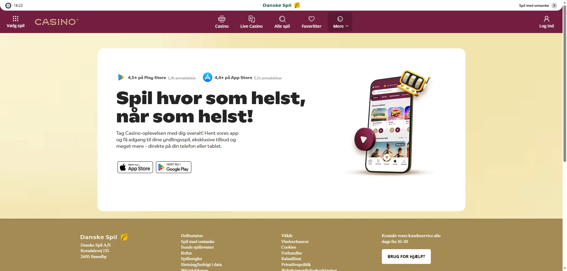DanskeSpil Casino betalingsmetoder – MobilePay, Dankort og VISA